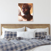 Mooi zwart-Afrikaans Canvas Afdruk (Insitu (Slaapkamer))