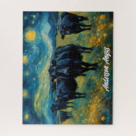 Mooi zwart Angus vee Legpuzzel
