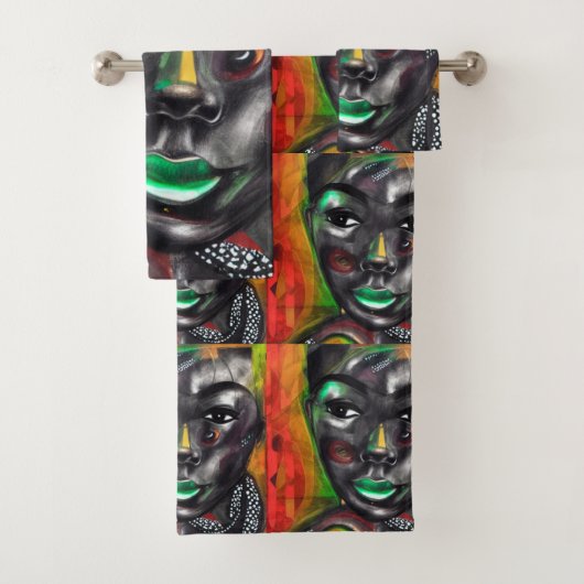 Mooi zwart bad handdoek (Insitu)