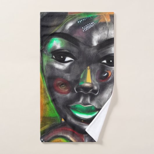 Mooi zwart bad handdoek (Handdoek)