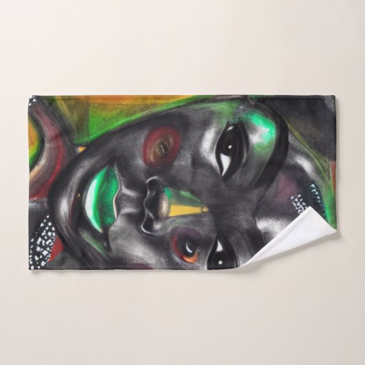 Mooi zwart bad handdoek (Handdoek)