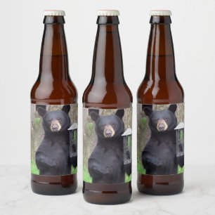 Mooi zwart Beer Bier Etiket