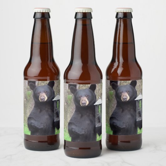 Mooi zwart Beer Bier Etiket (Flessen)