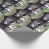 Mooi zwart Beer Cadeaupapier (Hoek)