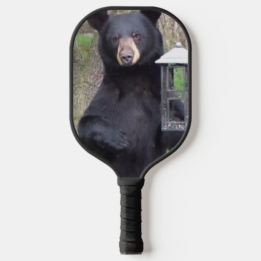 Mooi zwart Beer Pickleball Paddle (Voorkant)