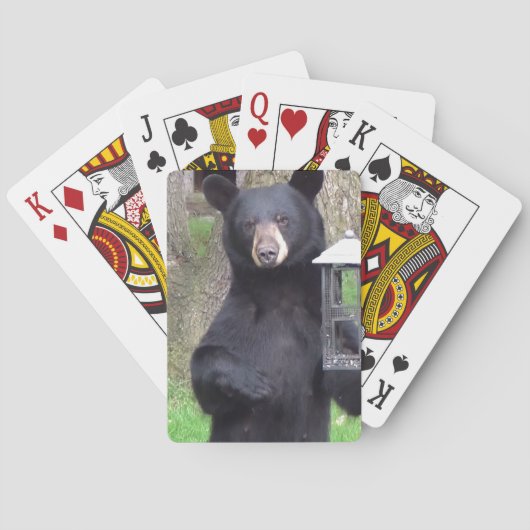 Mooi zwart Beer Pokerkaarten (Achterkant)