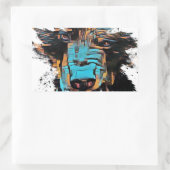 Mooi zwart Beer Rechthoekige Sticker (Tas)