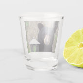 Mooi zwart Beer Shot Glas (Achterkant)