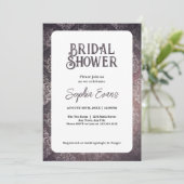 Mooi zwart damast wit Vrijgezellenfeest Kaart (Staand voorkant)