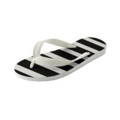 Mooi zwart en wit kinder teenslippers (Schuin)