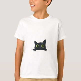 Mooi zwart kat ontwerp t-shirt
