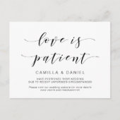 Mooi, zwart, liefde is geduldig, uitgesteld briefkaart (Voorkant)