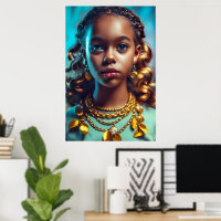 Mooi zwart meisje, Black-History-Month Heritage
