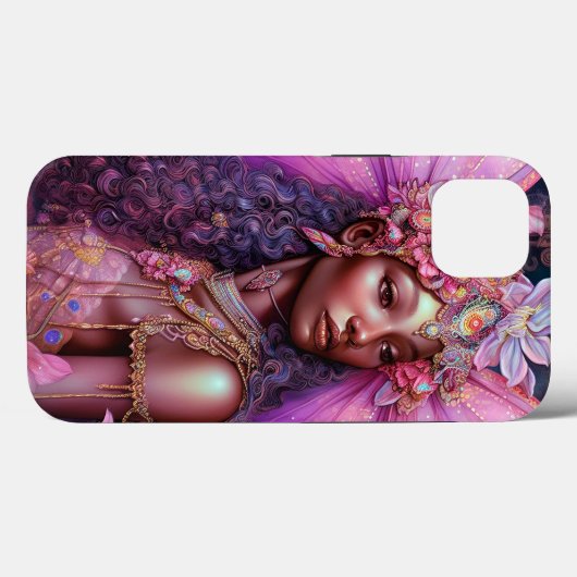 Mooi zwart meisje met fantasy Art Case-Mate iPhone Case (Achterkant (horizontaal))