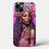 Mooi zwart meisje met fantasy Art Case-Mate iPhone Case (Achterkant)