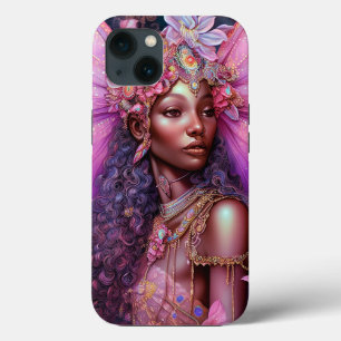 Mooi zwart meisje met fantasy Art Case-Mate iPhone Case