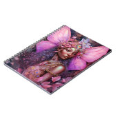 Mooi zwart meisje met fantasy Art Notitieboek (Linkerzijde)