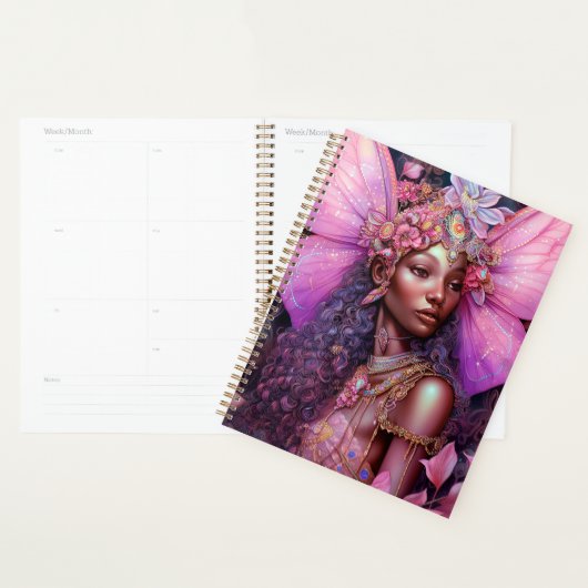 Mooi zwart meisje met fantasy Art Planner (Display)