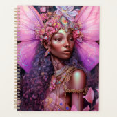 Mooi zwart meisje met fantasy Art Planner (Voorkant)