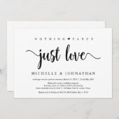 Mooi zwart, niets Fancy, gewoon liefde, opkomst Kaart (Voorkant / Achterkant)