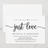 Mooi zwart, niets Fancy, gewoon liefde, opkomst Kaart (Voorkant / Achterkant)