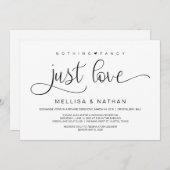 Mooi zwart, niets Fancy, gewoon liefde, opkomst Kaart (Voorkant / Achterkant)