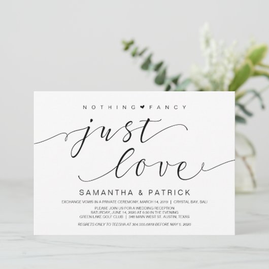 Mooi zwart, niets Fancy, gewoon liefde, opkomst Kaart (Staand voorkant)