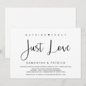 Mooi zwart, niets Fancy, gewoon liefde, opkomst Kaart (Voorkant / Achterkant)