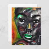 Mooi zwart notitiekaartje (Voorkant / Achterkant)