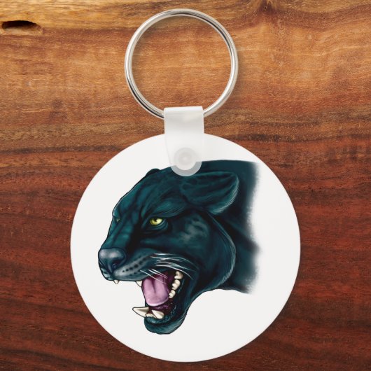 Mooi zwart panter sleutelhanger (Voorkant)