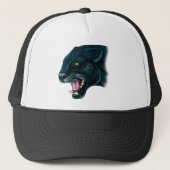 Mooi zwart panter trucker pet (Voorkant)