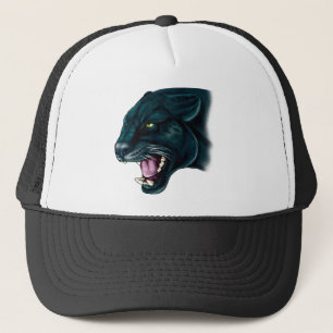 Mooi zwart panter trucker pet