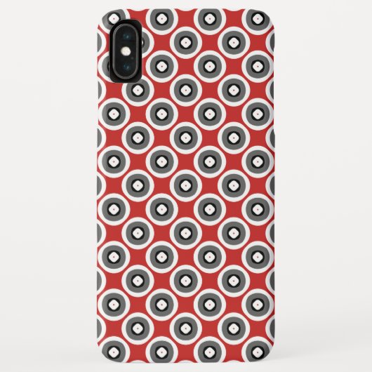 Mooi zwart rood patroon Case-Mate iPhone case (Achterkant)