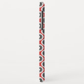 Mooi zwart rood patroon Case-Mate iPhone case (Achterkant/links)