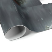 Mooi zwart wit paard ruitersport dier liefde cadeaupapier (Rol Hoek)