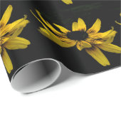 Mooi zwart-wit Susan Floral Cadeaupapier (Rol Hoek)