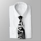 Mooi zwart-wit Tiger-Afrika Stropdas (Gebonden)