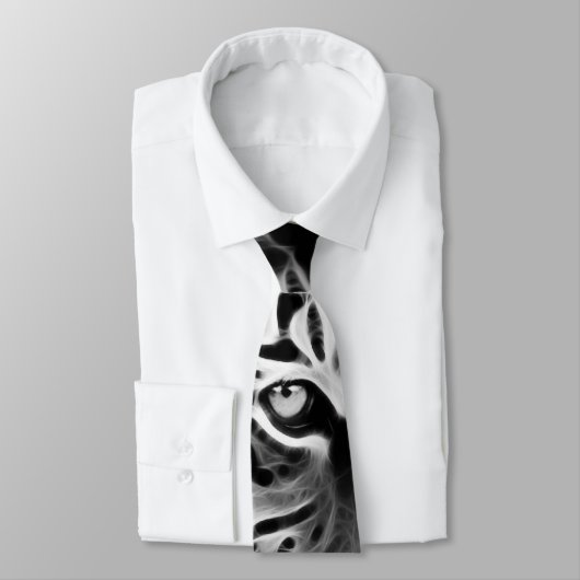 Mooi zwart-wit Tiger-Afrika Stropdas (Gebonden)