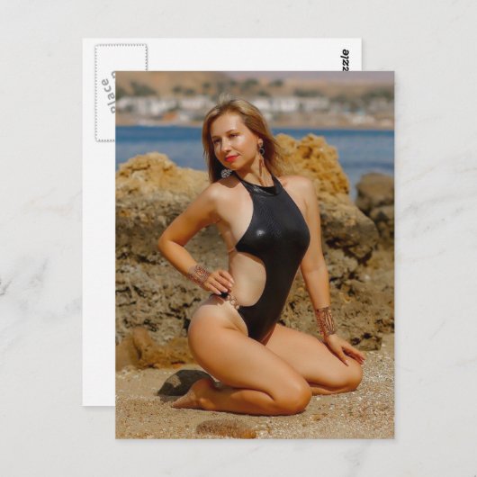 Mooi zwempak model briefkaart (Voorkant / Achterkant)