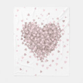 Mooi zwevende harten Valentijn Fleece Deken (Voorkant)