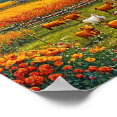 Mooidorp en koeien poster (Hoek)