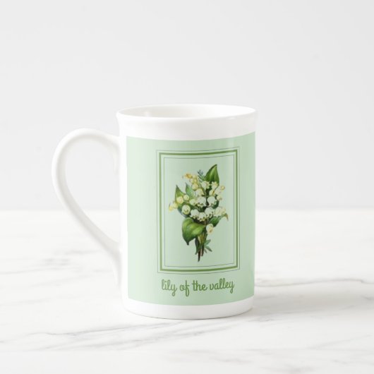 Mooie 10oz Lily van de Valley Tea Cup Porselein Kop (Links)