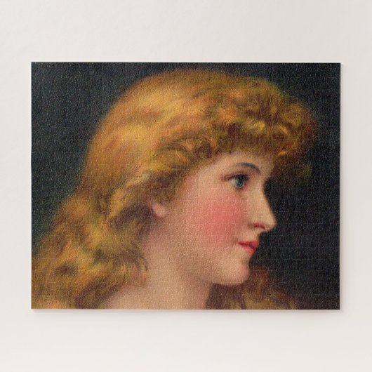mooie 19e-eeuwse vrouw legpuzzel (Horizontaal)