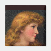 mooie 19e-eeuwse vrouw magneet (Voorkant)