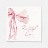 Mooie 1e verjaardag servet (Voorkant)