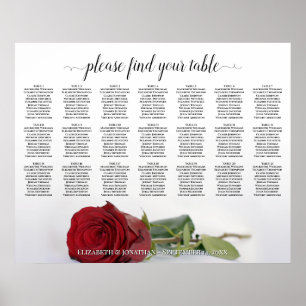 Mooie 21-tabel rode roodroodroodrooster poster