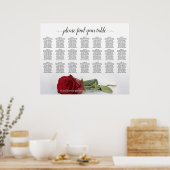 Mooie 21-tabel rode roodroodroodrooster poster (Keuken)