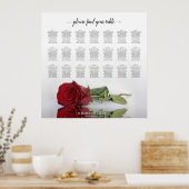 Mooie 21-tabel rode roodroodroodrooster poster (Keuken)