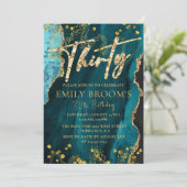 Mooie 30e verjaardag kaart (Staand voorkant)