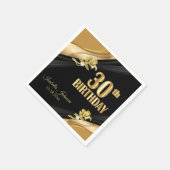 Mooie 30e verjaardag servet (Hoek)